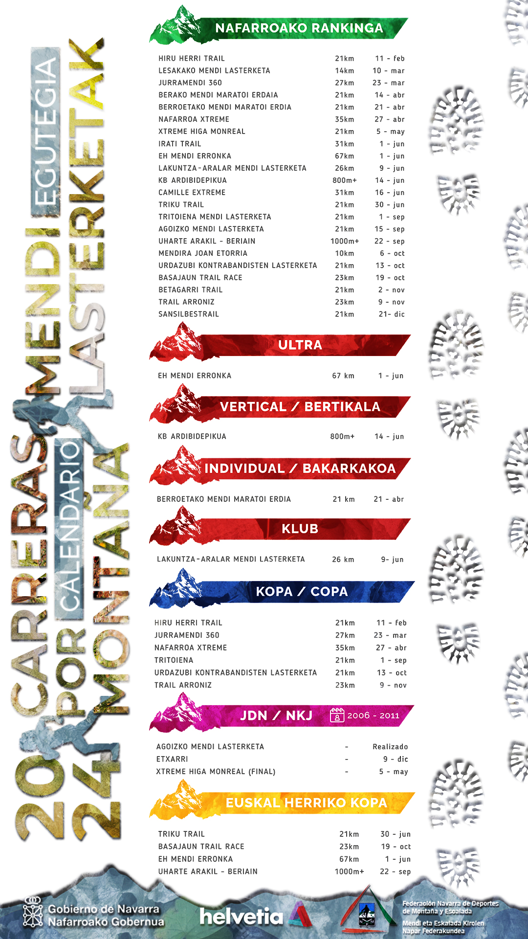 CALENDARIO CARRERAS POR MONTA&Ntilde;A 2024